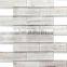 JBN 300X300 Wood Texture Glass Mosaic Tile Mosaic Tiles Laminated Glass Mosaic In Foshan