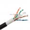 Cat6 23awg 0.56mm Pure Copper Pvc+pe Double Sheath 100m Price Cat 6 Outdoor Cable