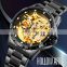 SKMEI 9230 Luxury Brand Stainless Steel Skeleton Automatic Mechanical Men Watches