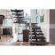 Customized modern central beam straight staircases