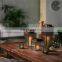 K&B Wholesale custom decorative vintage Glass Metal Moroccan lantern candlestick candle holder for home decor