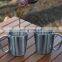Portable Coffee Cup Kids Blanks Metal Fire Travel Stainless Steel Custom Sublimation Camping Mug