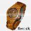 Kwock simple style high quality wooden watch with fashionable jewelry dial,custom your own logo