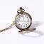GOHUOS Transparent Wristwatches Round Stainless Steel Quartz Cheap Price Pocket Watches With Chain