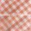 wholesale fabrics suppliers gingham pink plaid rayon cotton polyester crepe fabric dress
