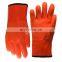 High Visible Orange Chemical&Oil Resistant PVC Insulated Cold Weather Gloves