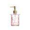 New Design Manufacture Wholesale Home Decorative Bathroom Normal Size Diamond Spray Glass Jars And Bottles With Pump Lid