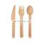 YADA biodegradable hand server wooden forks disposable spoon birch wooden knife pack with paper bag