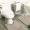 Washable Designer Anti Slip Designer Carpet Floor Luxury Toilet Mats 2 Piece Set Rug Bathroom