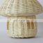 Hot Sale Wicker Mushroom House Bag with Handle, Rattan Cute Doll House Bag Kids Toys Wholesale Supplier
