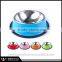 Colorful Stainless Steel Dog Feeding Bowl Cat Puppy Food Drink Water Dish