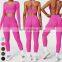 Wholesale Fitness Suit Long Sleeve Sport Bra Leggings 4 Piece Suit Outdoor Running Clothing Gym Fitness Sets Yoga Set Women