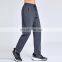 Top Sell Quick Dry Jogger Training Pants With Zipper Side Pocket Drawstring Running Gym Sports Straight Trousers For Men
