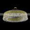 Modern Contemporary Crystal Chandelier with LED Light Iron and Glass Lamp Body Luxury Hanging Light Fixtures for Living Room