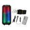 zqs4235 OEM portable 4-inch*2 speaker 16W power wireless bluetooth speaker with colorful lights