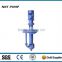 Submersible slurry pump with electric motor and bottom cutter