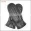 fashion women and gril mitten black sheepskin leather gloves