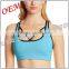 Dry Fit Polyester Spandex Custom Yoga Sports Bra Women Fitness Bra