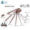 9pcs short/long/extra long S2 stainless steel hex wrench