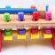 Deluxe Toddler Toy 8 Smile Face Baby Play Wooden Hammer Bench