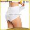 Pure black and white fitness panty women body sculpting high hip thong underwear