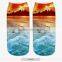 Fashion Sports Anklet High Quality 3d Digital Full Print Colorful Ankle Socks Sports Unisex Custom Hot Sale Stretch Spandex