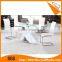 Italian MDF glossy dining tables and chairs