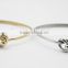Gold and Silver Wire Design Best Friends Stainless Steel Bracelet