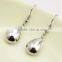 Fashion Spring&Autumn Style 316l Stainless Steel Silver Drop Earrings for Women