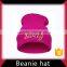Knitted wholesale custom embroidered beanie hat