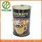 Coffee tin can with easy open lid and air walve