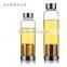 Borosilicate Glass Water Tea Bottle With Nylon Sleeve With Tea Infuser