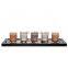 Hot selling decorative votive candle holder with wooden base