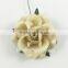 Cream large Handmade Mulberry Paper Flower, Wedding Party, Scrap-booking Crafts