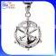 14K Gold Plated Large Stainless Steel Mens Anchor Pendant For Men Anchor Pendant With Chain