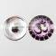 Fashion Snap Jewelry 18mm Glass OM Yoga Ginger Snap Button