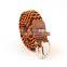 Colorful Elastic Stretch Woven/Braided Belt with Alloy Buckle/braided elastic stretch belt