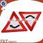 Traffic sign custom self-adhesive embroidery patch for wholesales