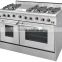 48 inch dual fuel gas cooking range for kitchen