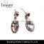 2014 Fashion Jewelry Crystal Earring With Alloy Gold Stud Earrings Jewelry for Women