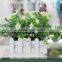Cheap Artificial Potted Small Flower Plant Daffodil in White Wood Planter for Sell