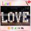 High quality wedding decorative lighted up led marquee letter