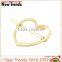 2016 new popular gold heart hair clip wholesale for women