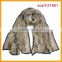 Wholesale plain polyester & ta embroidery scarf