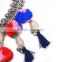 New Design Ethnic Bohemia Gypsy Exaggerate Colorful Ball Statement Necklace