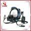 Radio communication full face mask with lamps