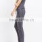 Ladies Relaxed Vertical Striped Linen Foldover Waistband Women's Pants, Girls loose Trousers