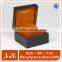 custom design high quality watch gift cover leather paper box velvet lined