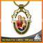 Best selling catholic/christian/royals printing decorative metal keychain maker
