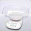 Electronic Kitchen Scale with Bowl 2kg 5kg 0.5g